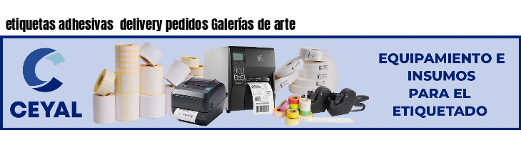 etiquetas adhesivas  delivery pedidos Galerías de arte