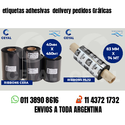 etiquetas adhesivas  delivery pedidos Gráficas