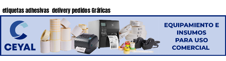 etiquetas adhesivas  delivery pedidos Gráficas