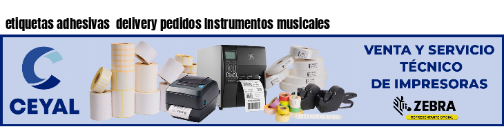 etiquetas adhesivas delivery pedidos Instrumentos musicales