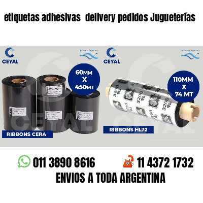 etiquetas adhesivas  delivery pedidos Jugueterías