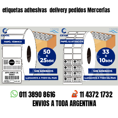 etiquetas adhesivas  delivery pedidos Mercerías