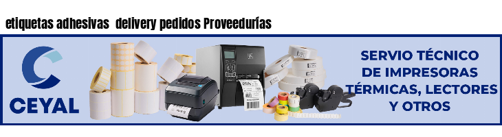 etiquetas adhesivas delivery pedidos Proveedurías