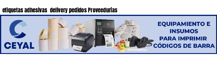 etiquetas adhesivas  delivery pedidos Proveedurías