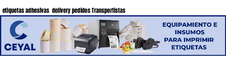 etiquetas adhesivas  delivery pedidos Transportistas