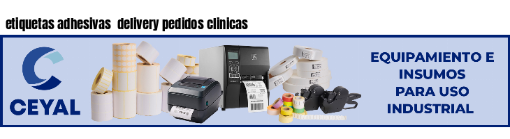 etiquetas adhesivas delivery pedidos clinicas