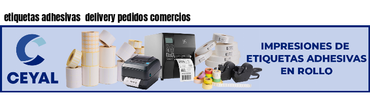 etiquetas adhesivas delivery pedidos comercios