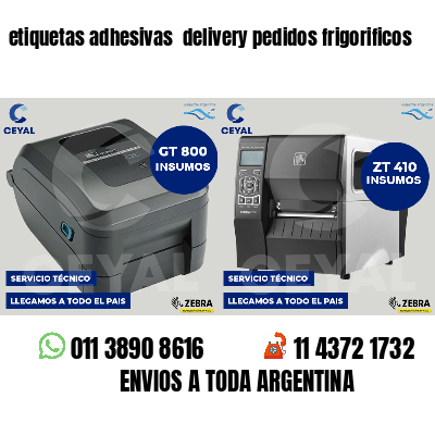 etiquetas adhesivas delivery pedidos frigorificos