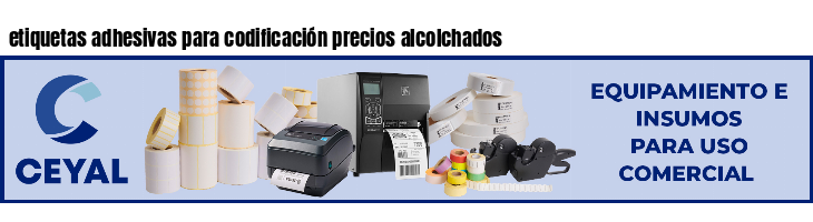 etiquetas adhesivas para codificación precios alcolchados