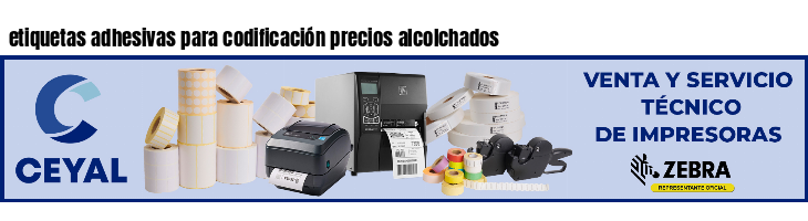 etiquetas adhesivas para codificación precios alcolchados