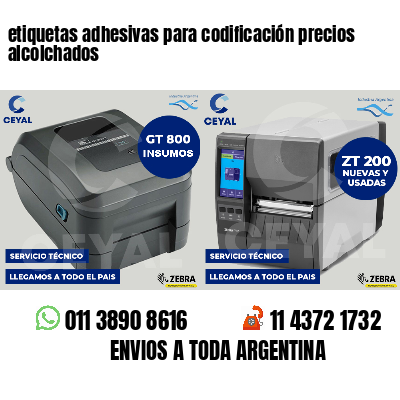 etiquetas adhesivas para codificación precios alcolchados