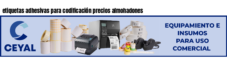 etiquetas adhesivas para codificación precios almohadones