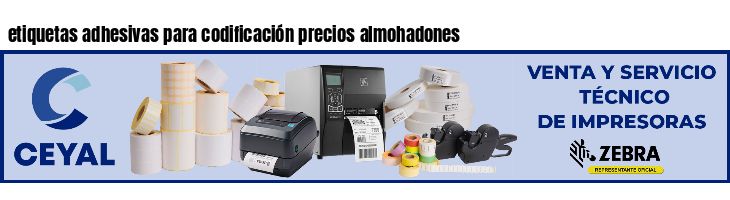 etiquetas adhesivas para codificación precios almohadones