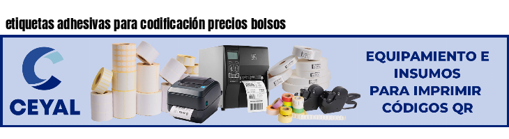 etiquetas adhesivas para codificación precios bolsos