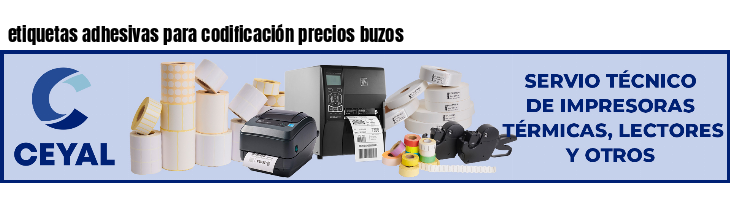 etiquetas adhesivas para codificación precios buzos