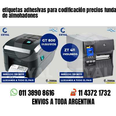 etiquetas adhesivas para codificación precios fundas de almohadones