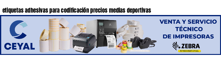 etiquetas adhesivas para codificación precios medias deportivas