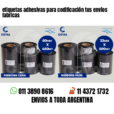 etiquetas adhesivas para codificación tus envíos fabricas