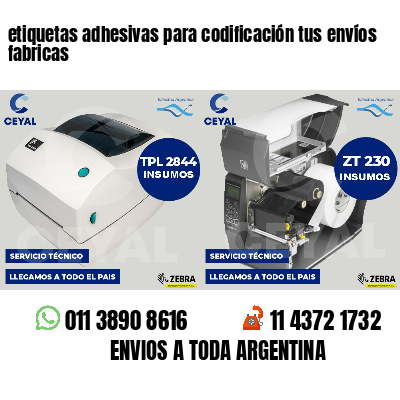 etiquetas adhesivas para codificación tus envíos fabricas