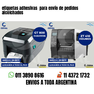etiquetas adhesivas  para envío de pedidos alcolchados