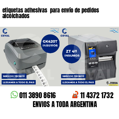 etiquetas adhesivas  para envío de pedidos alcolchados