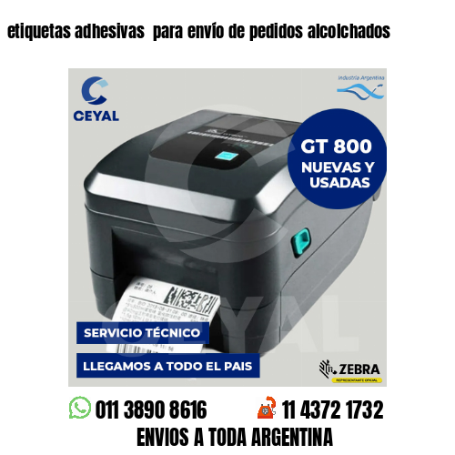 etiquetas adhesivas  para envío de pedidos alcolchados