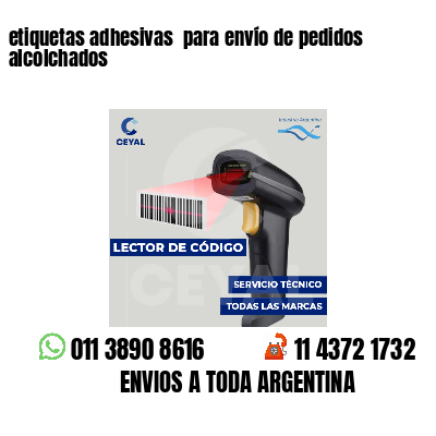 etiquetas adhesivas  para envío de pedidos alcolchados
