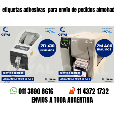 etiquetas adhesivas  para envío de pedidos almohadas