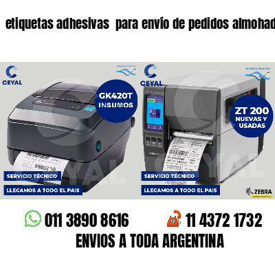 etiquetas adhesivas  para envío de pedidos almohadas