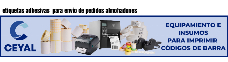 etiquetas adhesivas  para envío de pedidos almohadones