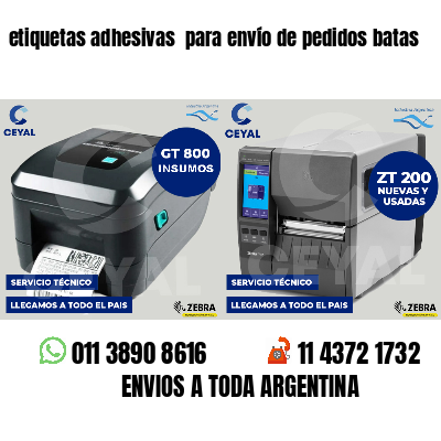 etiquetas adhesivas  para envío de pedidos batas
