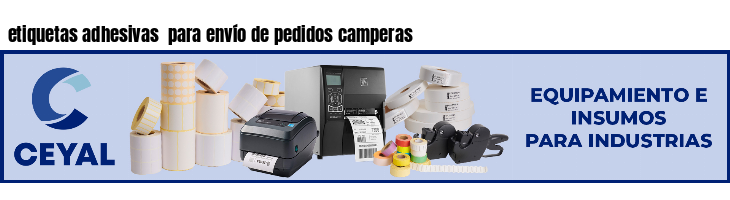 etiquetas adhesivas  para envío de pedidos camperas