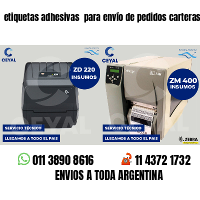 etiquetas adhesivas  para envío de pedidos carteras