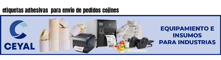 etiquetas adhesivas  para envío de pedidos cojines