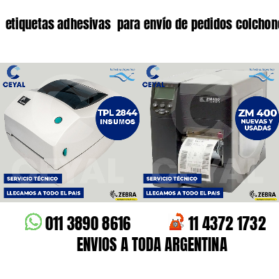 etiquetas adhesivas  para envío de pedidos colchones