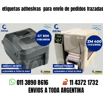 etiquetas adhesivas  para envío de pedidos frazadas
