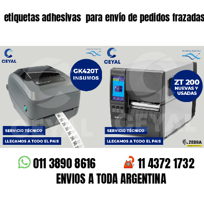 etiquetas adhesivas  para envío de pedidos frazadas