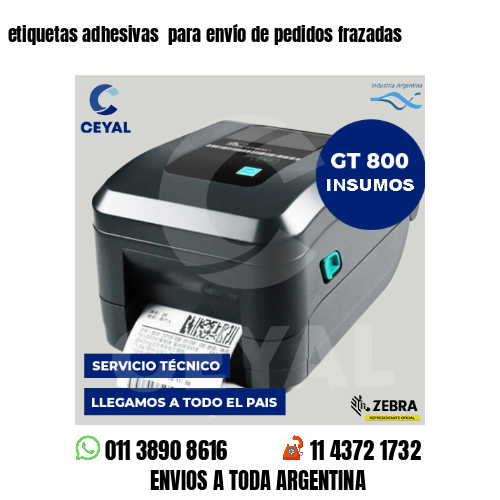 etiquetas adhesivas  para envío de pedidos frazadas
