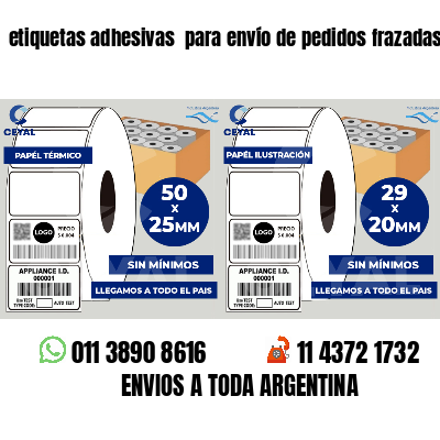 etiquetas adhesivas para envío de pedidos frazadas