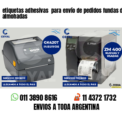 etiquetas adhesivas para envío de pedidos fundas de almohadas