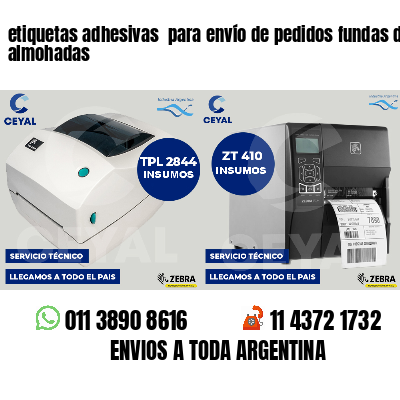 etiquetas adhesivas  para envío de pedidos fundas de almohadas