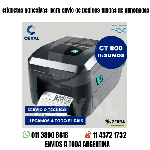 etiquetas adhesivas  para envío de pedidos fundas de almohadas