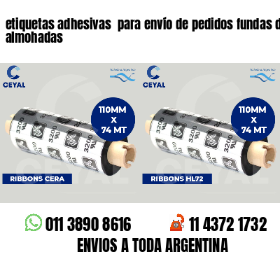 etiquetas adhesivas  para envío de pedidos fundas de almohadas
