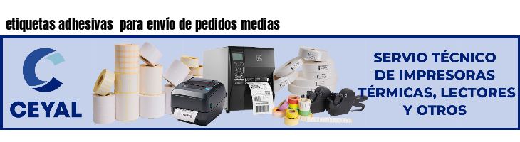 etiquetas adhesivas  para envío de pedidos medias