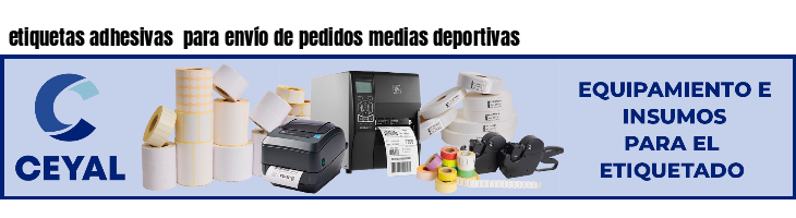 etiquetas adhesivas  para envío de pedidos medias deportivas