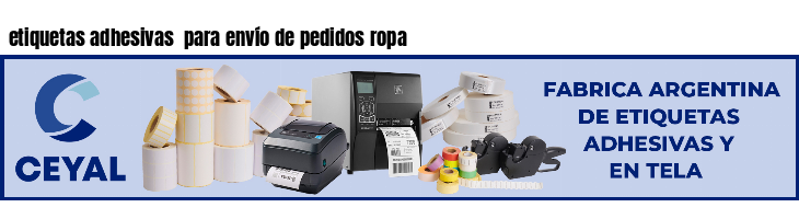 etiquetas adhesivas  para envío de pedidos ropa