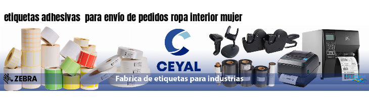 etiquetas adhesivas  para envío de pedidos ropa interior mujer