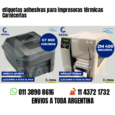etiquetas adhesivas para impresoras térmicas Carnicerías