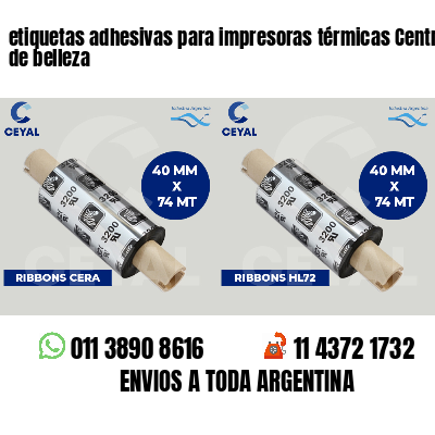 etiquetas adhesivas para impresoras térmicas Centros de belleza