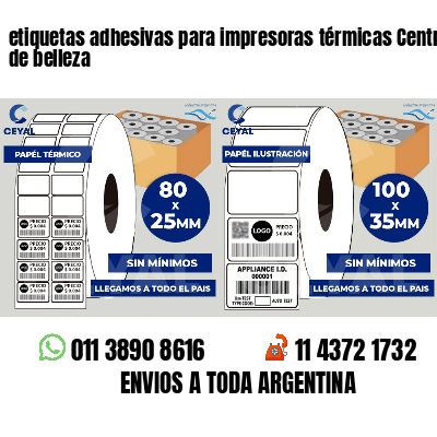 etiquetas adhesivas para impresoras térmicas Centros de belleza